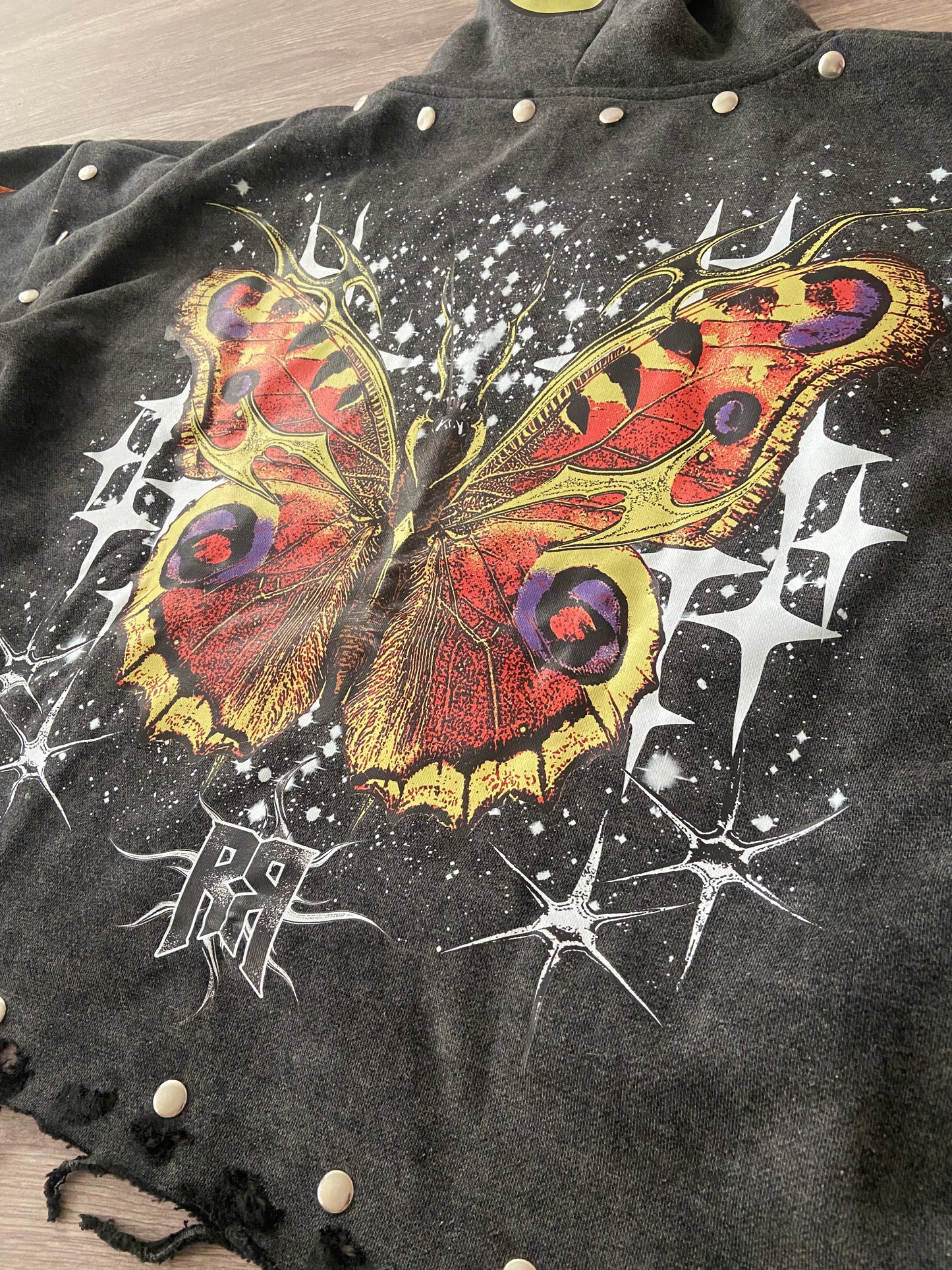 R&R Red/Yellow/Purple Butterfly Hoodie