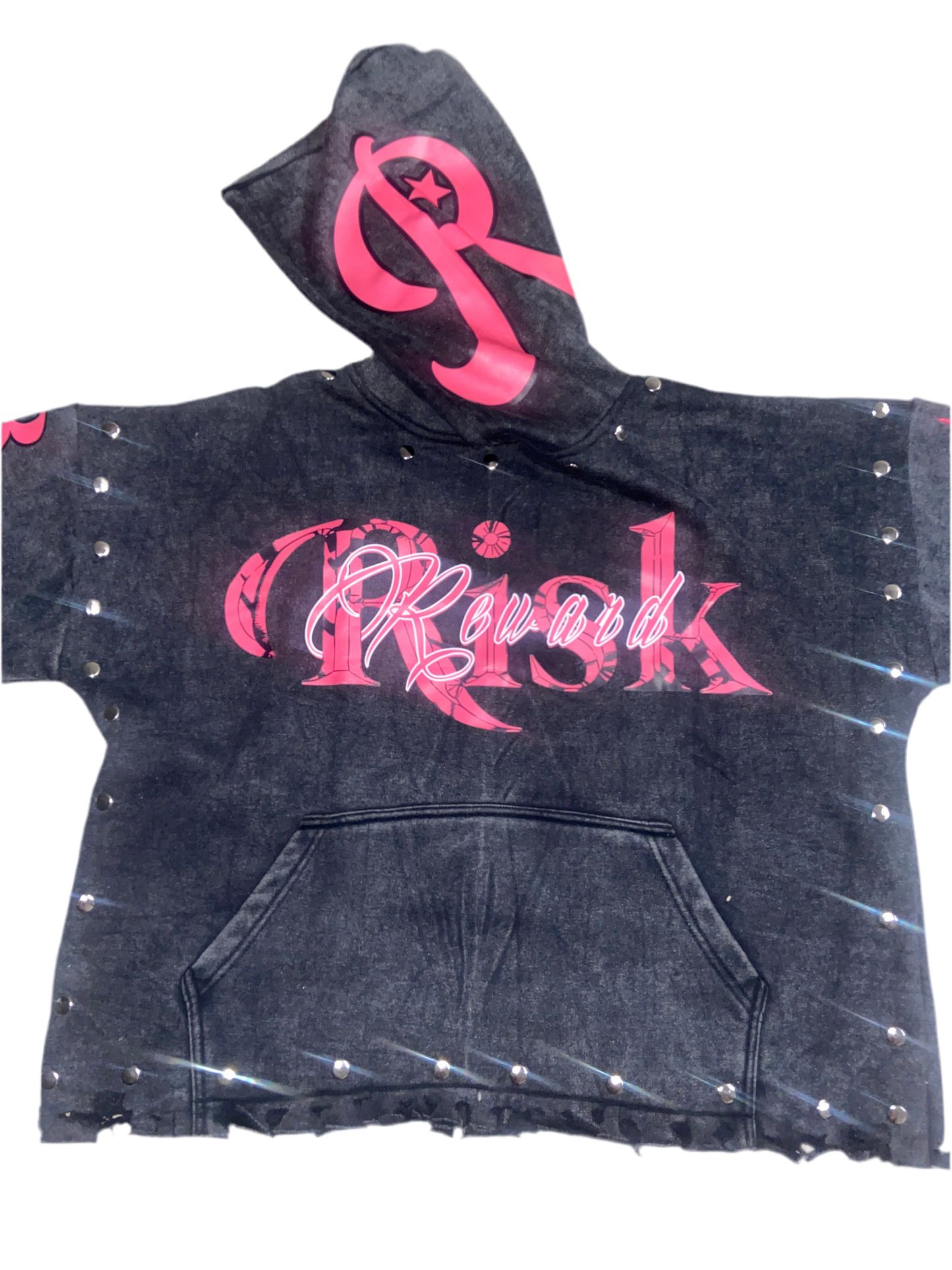 R&R Black/Pink Butterfly Hoodie