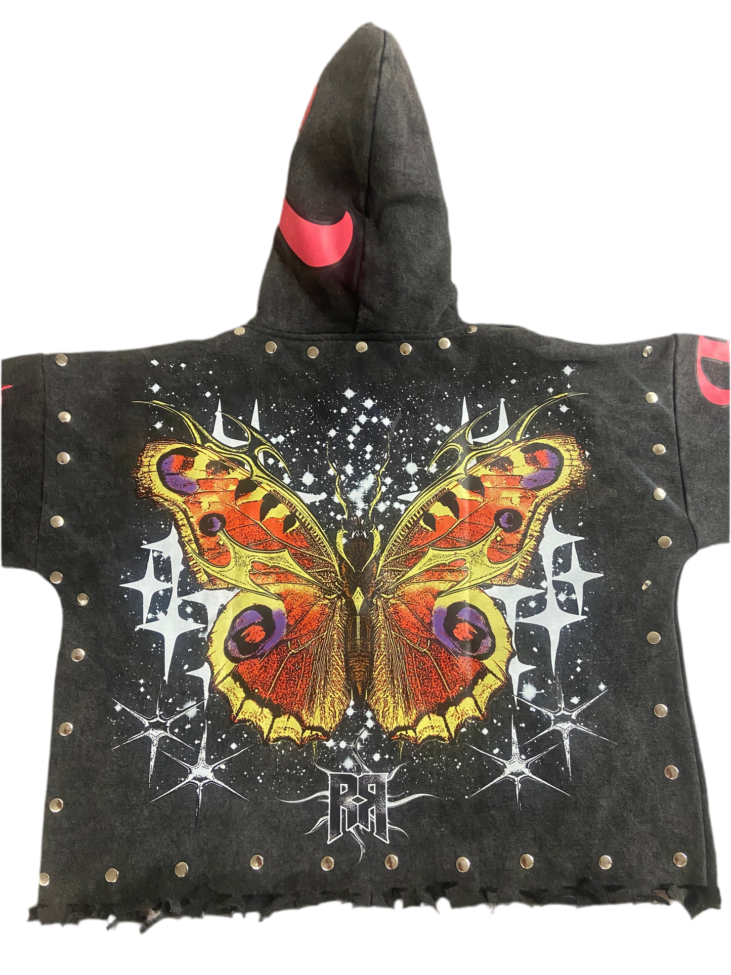 R&R Black/Pink Butterfly Hoodie