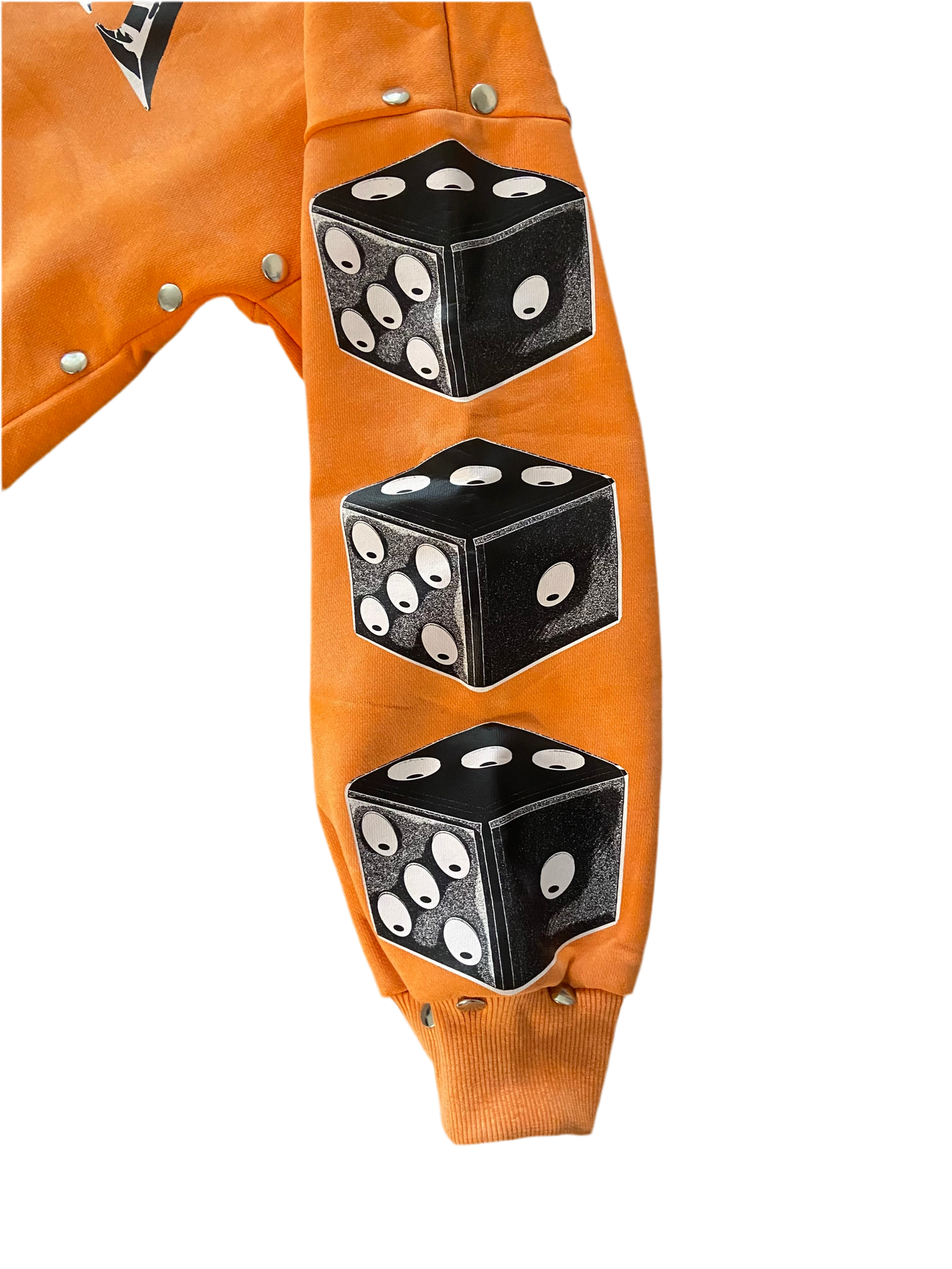 R&R Orange Skull Hoodie