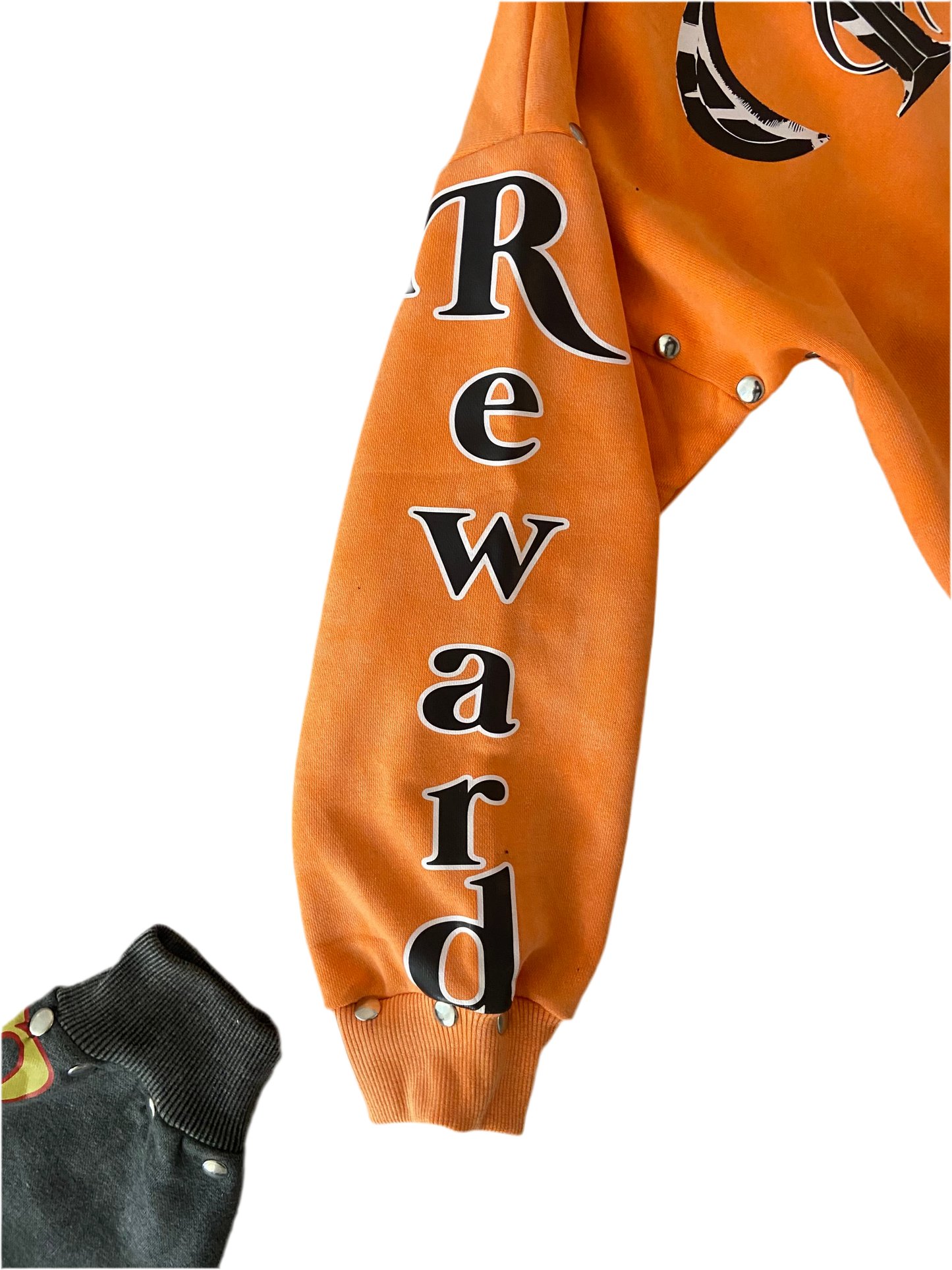 R&R Orange Skull Hoodie