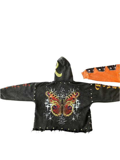 R&R Red/Yellow/Purple Butterfly Hoodie